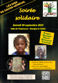 Affiche soiree solidaire 2023 s